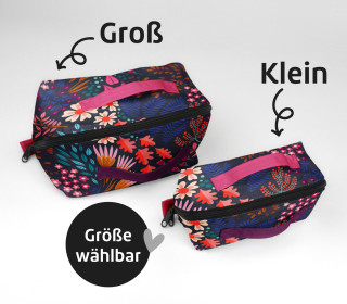 DIY-Nähset - Kosmetiktasche - Binz - Bliss Flowerfield - Hamburger Liebe - GRÖSSENAUSWAHL - abby and amy