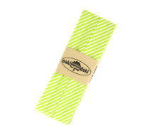 3 Meter Schrägband - Schrägstreifen - 2,0cm x 3m - Zugeschnitten - oaki doki - Weiß/Gelbgrün