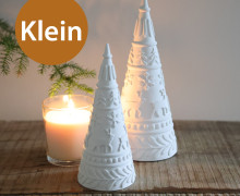 Silikon - Gießform - Tannebaum - mit Rentier - weihnachtliche Muster - Klein - kegelförmig - vielfältig nutzbar