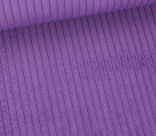 Minky - Kuschelfleece - Breite Rippen - Uni - Lila