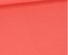 Baumwoll-Dobby - Baumwolle Webware - Koralle