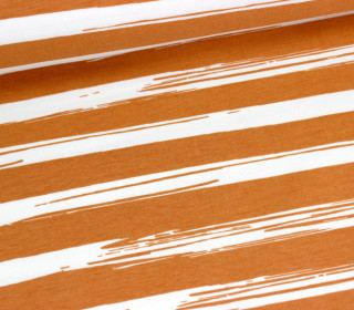 Jersey - Painted Stripes - Sandstone - Nancy Kers