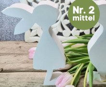 Silikon - Gießform - Süßer Osterhase - Nr. 2 - MITTEL - vielfältig nutzbar