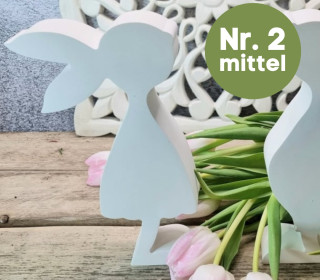 Silikon - Gießform - Süßer Osterhase - Nr. 2 - MITTEL - vielfältig nutzbar
