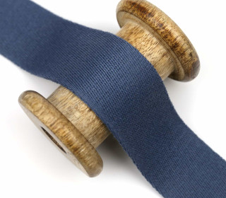 1m weiches Gurtband - 40mm - Taubenblau