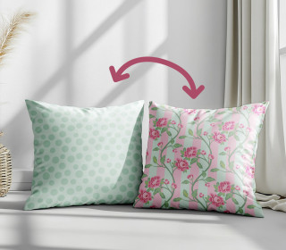 Genähtes Kissen inkl. Inlet - Leo Meets Roses - Blumenranken - Frida Kreativ - Mein Hanseherz
