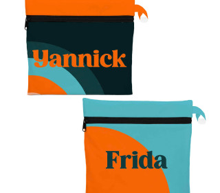 DIY-Nähset - Wetbag - Softshell - Why Not Colorful? - Petrol/Orange