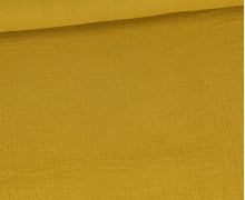Musselin - Muslin - Double Gauze - Extrabreit - 280cm - Uni - Ockergelb - Schnuffeltuch - Windeltuch