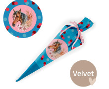 DIY-Nähset Schultüte - GESCHWISTERTÜTE - Horse Hallie - Velvet - abby and amy