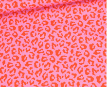 Outdoorstoff - Mini Collection - Leo - Rosa/Orangerot - abby and amy
