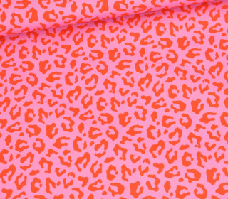 Outdoorstoff - Mini Collection - Leo - Rosa/Orangerot - abby and amy