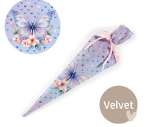 DIY-Nähset Schultüte - GESCHWISTERTÜTE - Butterfly Dreams - Velvet - abby and amy
