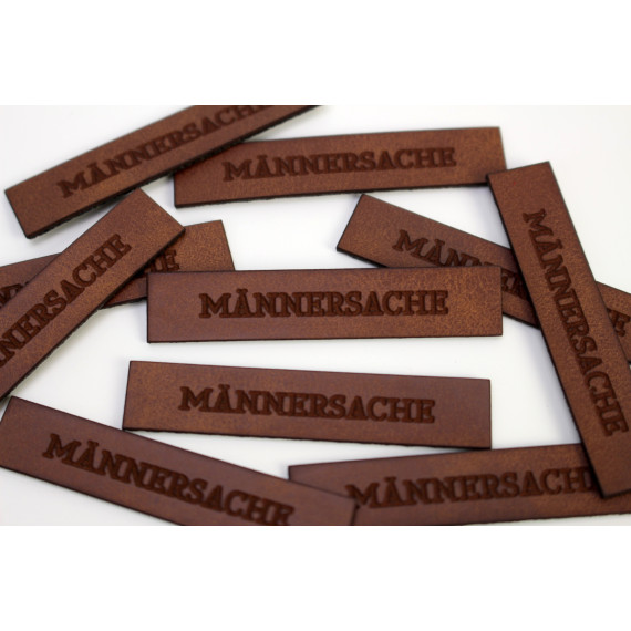 1 Kunstleder Label - Männersache