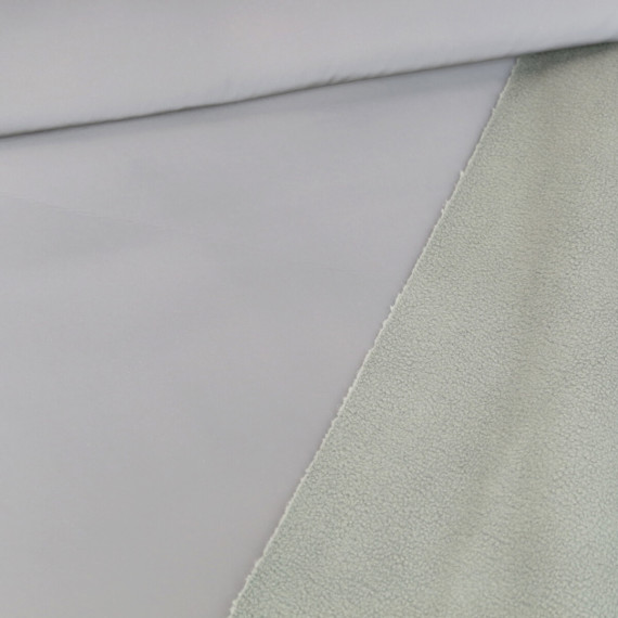 Softshell - Fleece - Uni - Reflektor - Hellgrau/Graugrün