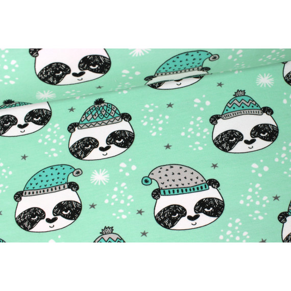 Sweat - Panda - Winterpanda - Bär - Mint - Bio Qualität - Andrea Lauren