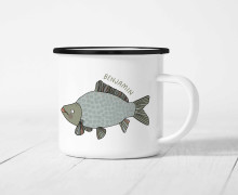 Emaille Becher - Blubbafische - Lillemo