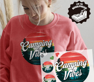 Onkel Bo's Bügelbilder - DIN A4 - Camping Vibes - BIG