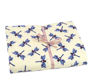 2,1m Zuschnitt - Bio-Jersey - Dragonfly - Beetles & Bugs - Ecru - Hamburger Liebe