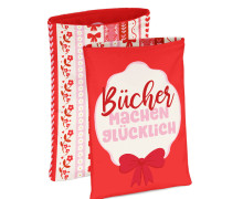 DIY-NÄHSET - Buchtasche - Bücher machen glücklich - Schleife - Softshell - abby and amy