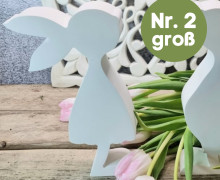 Silikon - Gießform - Süßer Osterhase - Nr. 2 - GROß - vielfältig nutzbar