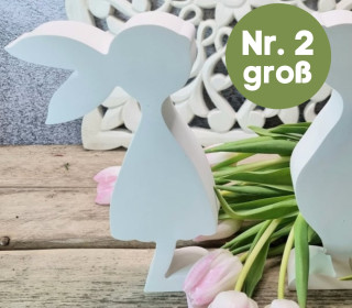 Silikon - Gießform - Süßer Osterhase - Nr. 2 - GROß - vielfältig nutzbar