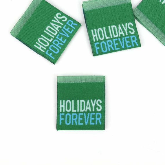 1 Label - HOLIDAYS FOREVER - Grün - Anlukaa