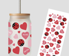 Rub-On Sticker - XoXo - Ladybug - Tante Henni Rub-Ons - vielfältig nutzbar