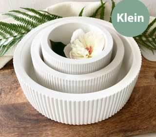 Silikon - Gießform - Schale - mit Rillen - Klein - vielfältig nutzbar