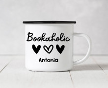 Emaille Becher - Bookaholic