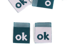 1 Label - ok - Blassrosa/Opalgrün