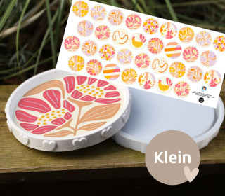 Outdoorstoff - Sommergarten - Inlays für Silikon - Dekoteller - Tablett - Klein - Sanne Paul - abby and amy