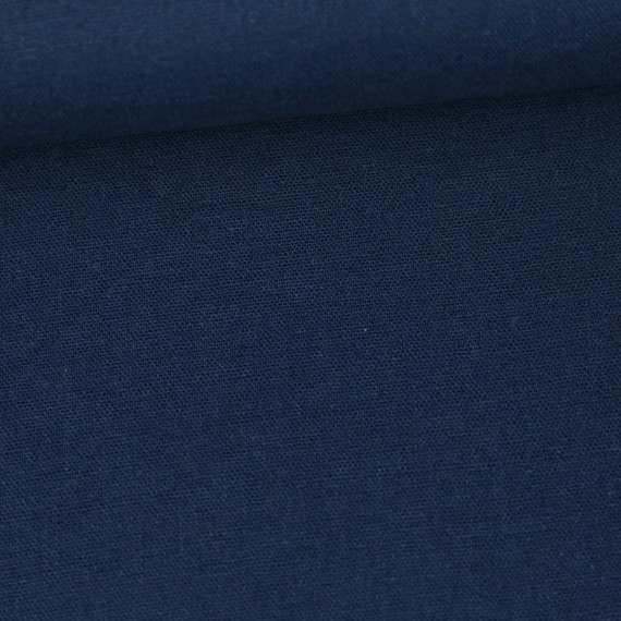 Weicher Viskose Leinen - Leinenstoff - 175g - Uni - Dunkelblau