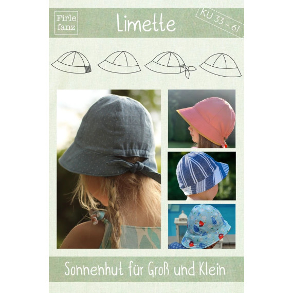 Limette: Sonnenhut für Kinder & Erwachsene KU 33 – 61