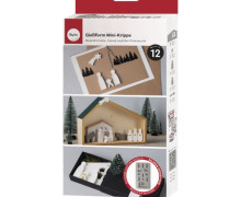 Gießform - Silikon - Mini Krippe - 12 Einzelmotive - Für Beton & Gießharz - Winter - Rayher