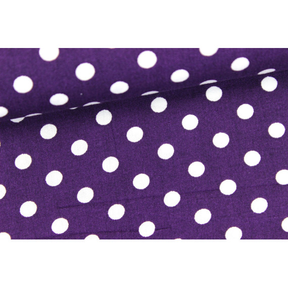 Baumwolle Stoff Lila Punkte Baumwoll Jersey Stoff Druck Kleine