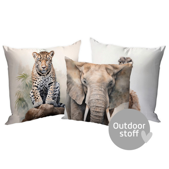 Kissenstoff - DIY - Kissen-Set - Tropical Jungle - Wild - Outdoorstoff - abby and amy