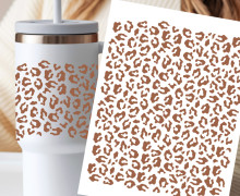 Rub-On Sticker - Kleine Leoflecken - Braun - Tante Henni Rubon - vielfältig nutzbar