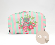 DIY-Nähset - KLEIN - Kosmetiktasche - Binz - Leo Meets Roses - Streifen - Frida Kreativ - abby and amy