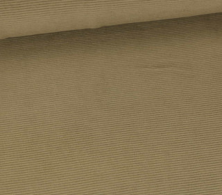 Nicki Feincord Jersey - Weich - Elastisch - Uni - Beigebraun