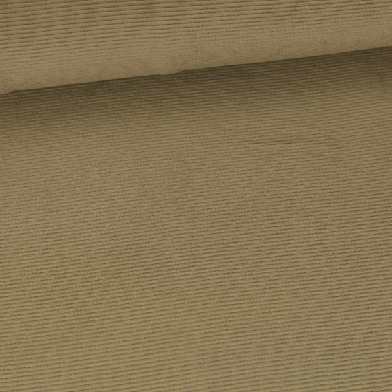 Nicki Feincord Jersey - Weich - Elastisch - Uni - Beigebraun