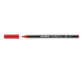 1 Porzellan-Pinselstift - Pinselspitze 1-4mm - edding 4200 - Rot (col. 2)