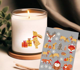 Rub-On Sticker - Waldweihnacht - Sanne Paul - Tante Henni Rub-Ons - vielfältig nutzbar