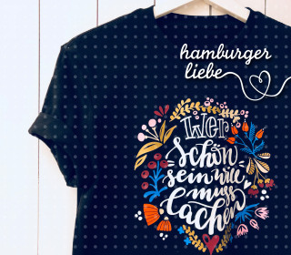 Plotterdatei – Wer schön sein will muss lachen – Hamburger Liebe