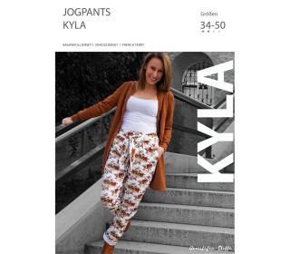 Jogpants KYLA, GR. 34-50, Graustufen-Stoffe, Ebook, Schnittmuster