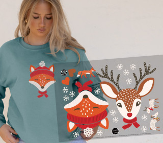 Onkel Bo's Bügelbilder - DIN A4 - Waldweihnacht - Sanne Paul