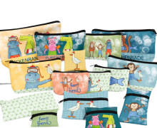 DIY-Nähset - Softshell - Fleece - 15 Stift - und Kramtaschen - Funny Friend - ela ideen - abby and amy