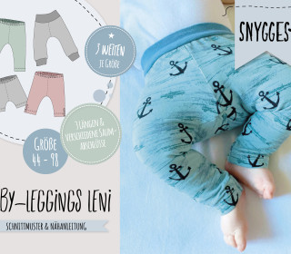 Baby-Leggings LENI (44 bis 98 - je 3 Weiten) - Schnittmuster und Anleitung