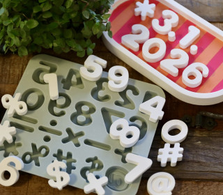 Silikon - Gießform - Matte - Zahlen & Sonderzeichen - 0-9 - vielfältig nutzbar