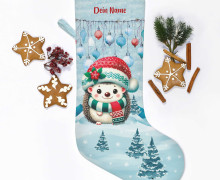 DIY-Nähset - Nikolaussocke - Softshell - Festive Winter - Igel