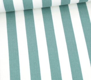 Musselin - Muslin - Double Gauze - Streifen - Schnuffeltuch - Windeltuch - Weiß/Altgrün